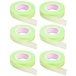 6 Rolls Eyelash Tape, Adhesive Fabric Eyelash Extension Tape, Breathable Micropore Fabric Tape for Eyelash Extension Supplies,9 m/10 Yard Each Roll (Green)