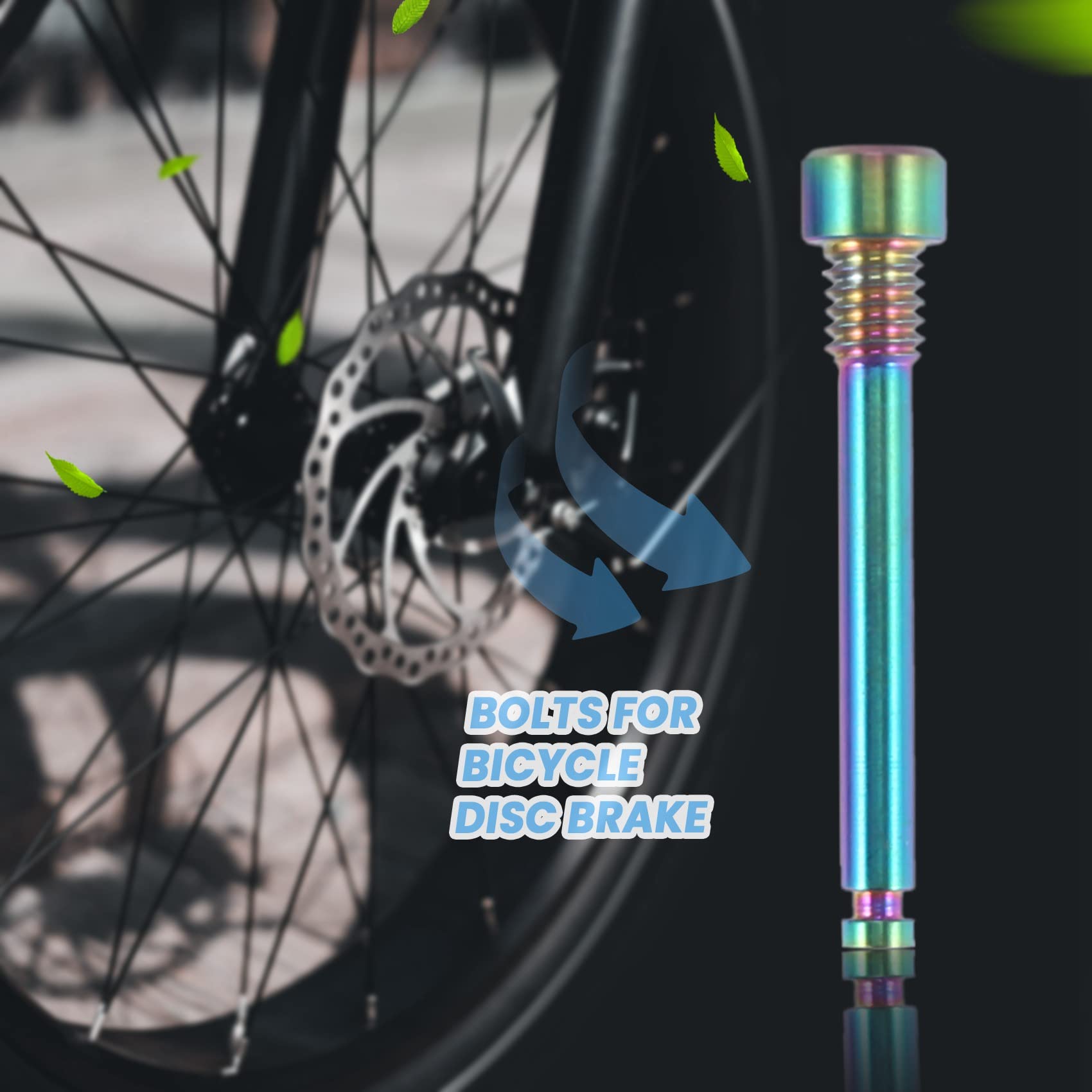 Xeodaun Titanium Bolts for Bicycle Disc Brake Pad Threaded Pin