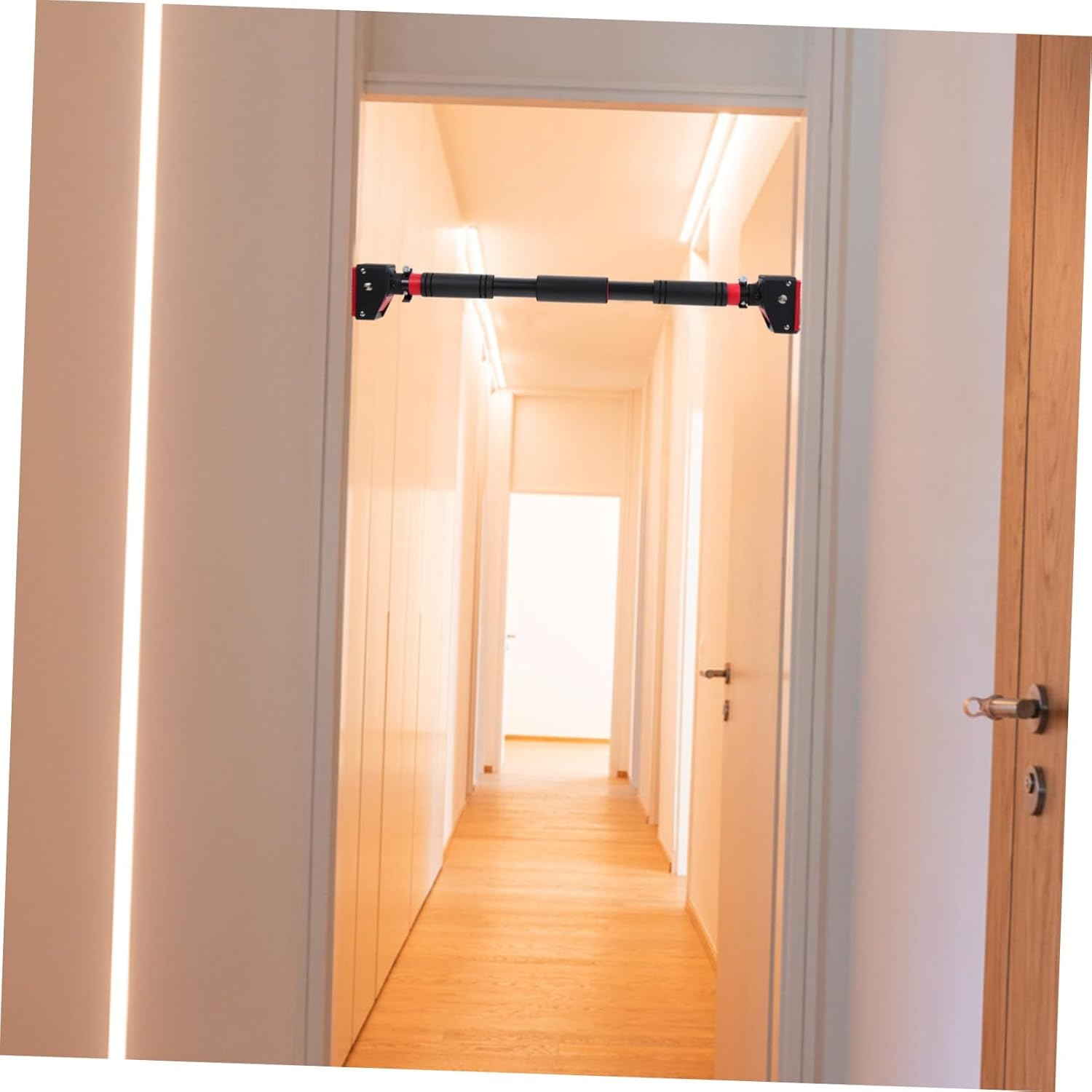 POPETPOP Wall-Mounted Pull-Up Bar for Home Gym Adjustable Chin Up Bar Anti-Slip Handles Indoor Exercise Equipment for Strength Training Suitable for Fitness Levels