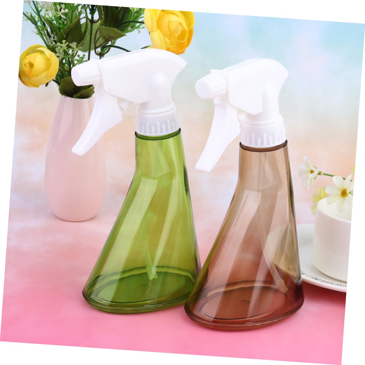 Toyvian 2 Ensembles Pulvérisateur Bouteille D'arrosage Jardin De Plantes Buse Eau Vaporisateurs Rechargeables Nettoyage Nettoyeur Plantes D'extérieur Enfants Arrosoir Vert 2 Pièces * 2