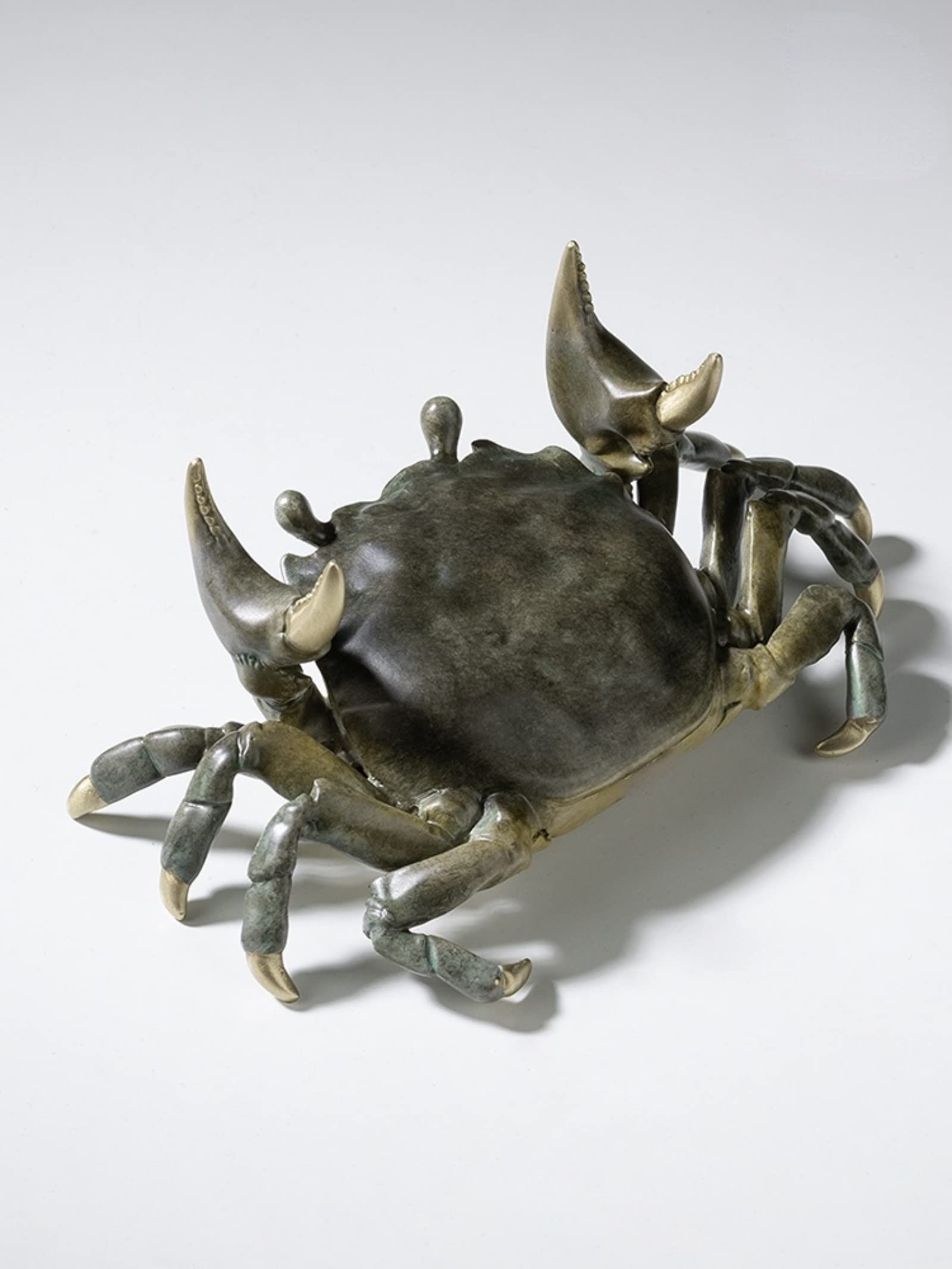 NGDFGR Crab Living Room Desk Decor For Home And Office With Brass Crab Statue - Feng Shui Decor Pen Holder Lucky Gift For Me