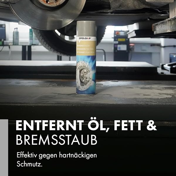 SPEEDAP Bremsenreiniger 500 ml 2er Set | Entfernt Öl, Fett, Silikon & Schmutz | Bremsscheiben & Metallteile | Rückstandsfrei & schnell ablüftend | Made in Germany - 4