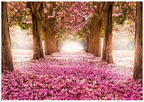 Miniatura 4 de artgeist Mural de pared con flores de paisaje natural, 96 x 69 pulgadas, papel tapiz autoadhesivo para despegar y pegar, calcomanía grande