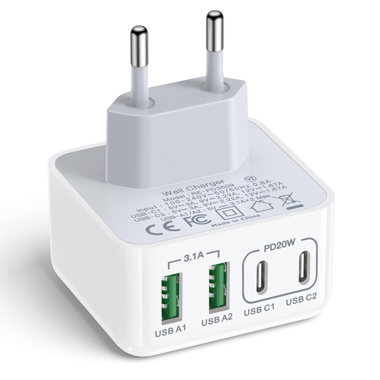 Chargeur Multiport USB C Aioneus 40W