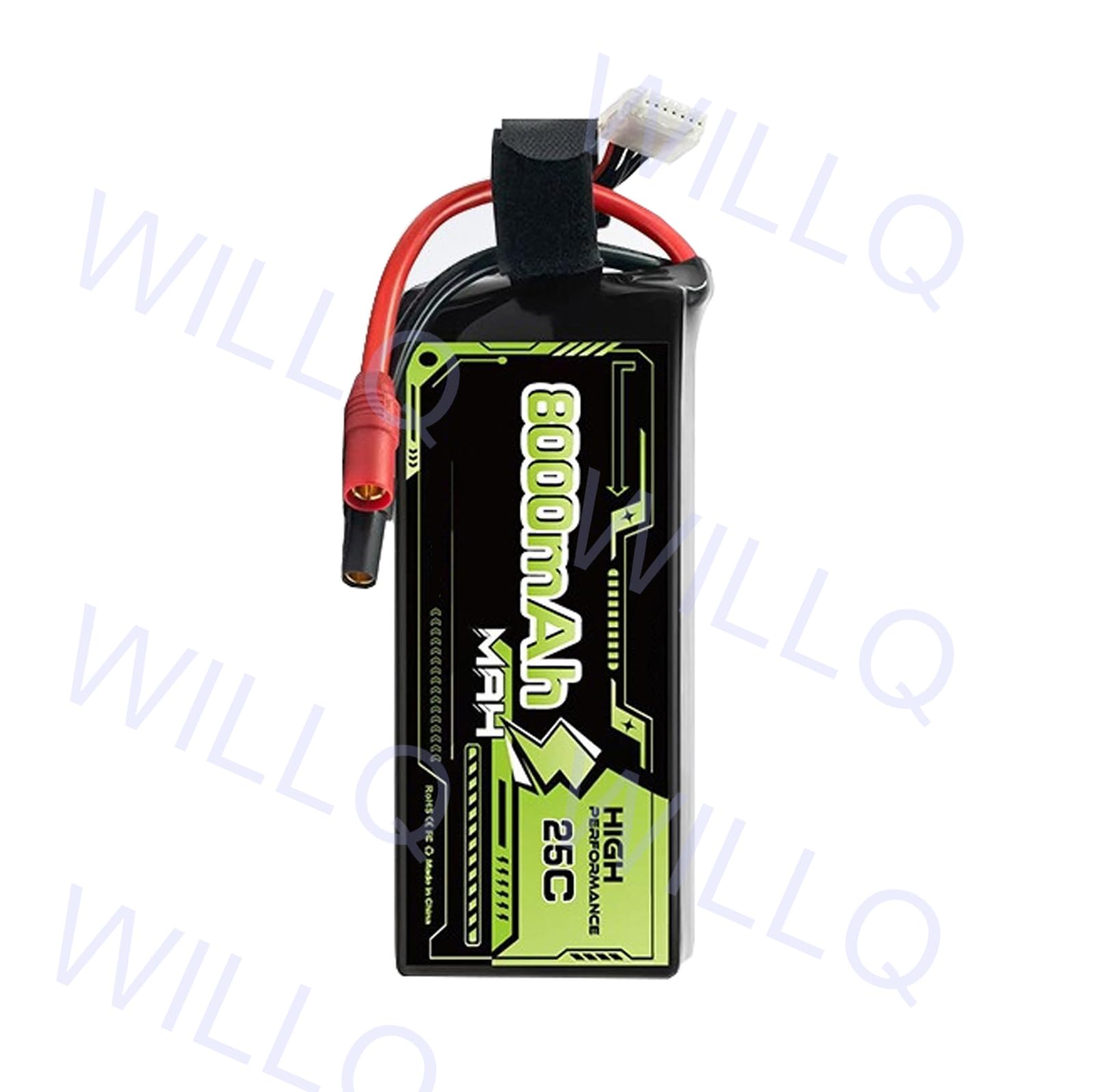 Batterie al Litio 6S1P 22,2V 8000mAh 10000mAh Alta Potenza 20C 25C Batteria di riserva per droni da Corsa FPV e Modelli RC
