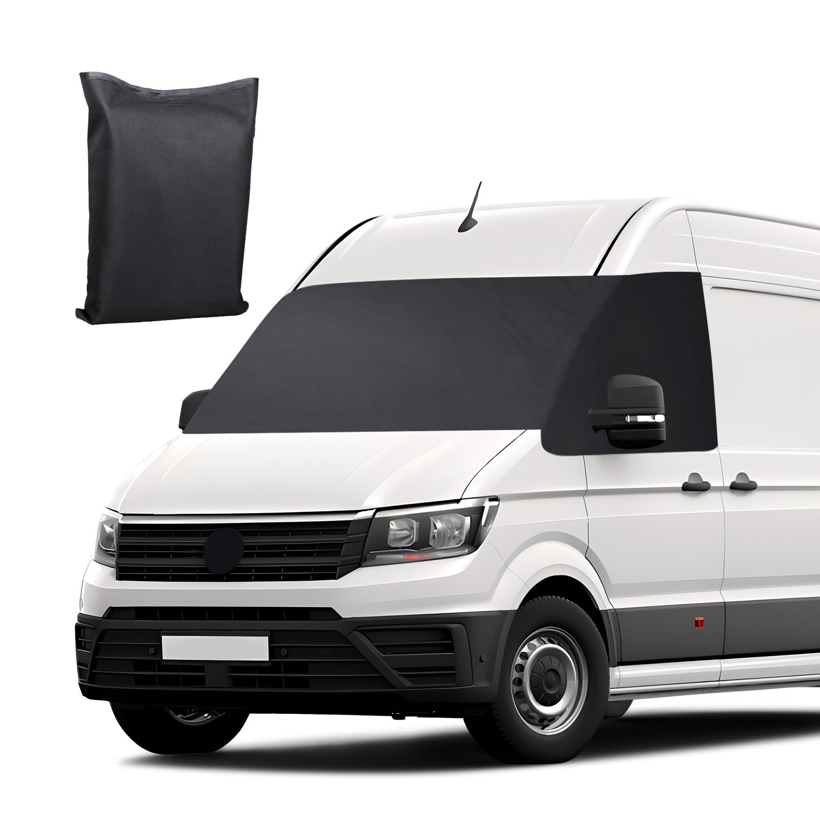 Protector de Parabrisas Repuesto reemplazar para VW Grand California 2018-2023, Cubierta de Parabrisas Coche, Tela Oxford Impermeable 600D contra Nieve Hielo Escarcha Polvo Sol