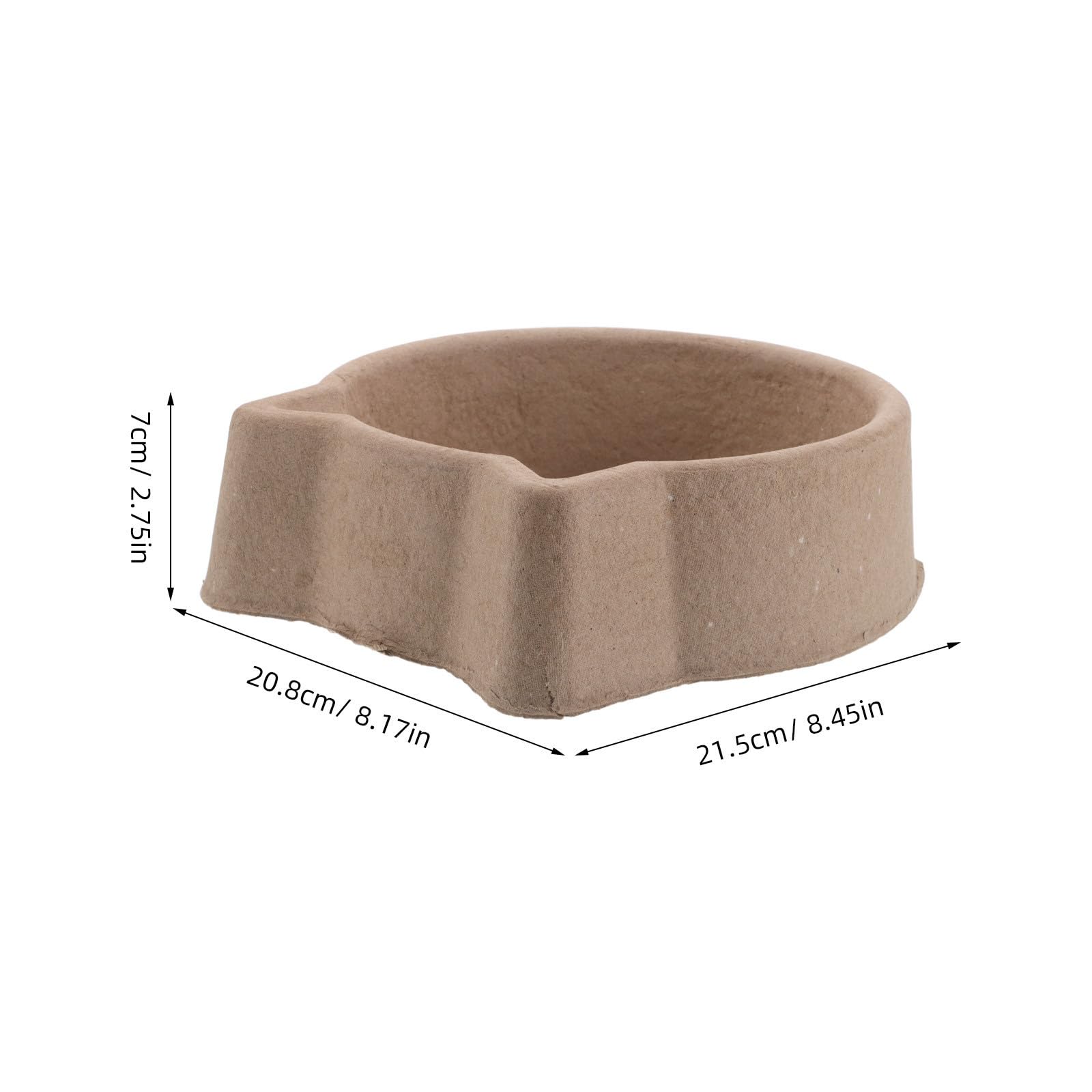 USHOBE Gamelles Jetables pour Petits Animaux 15pcs 1400ml en Pâte de Papier Bol Alimentaire Hygiénique Antidéversement pour Chiens et Chats à Domicile
