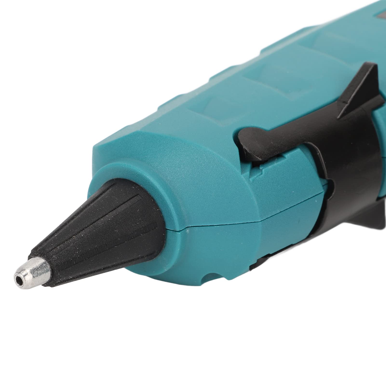 Respicefinem Cordless Hot Glue Gun Quick Preheating Anti Scald Handheld Glue Gun with 7mm Dia Stick Suitable for 18V Batteries Ideal for Crafts Art Home Maintenance and Holiday