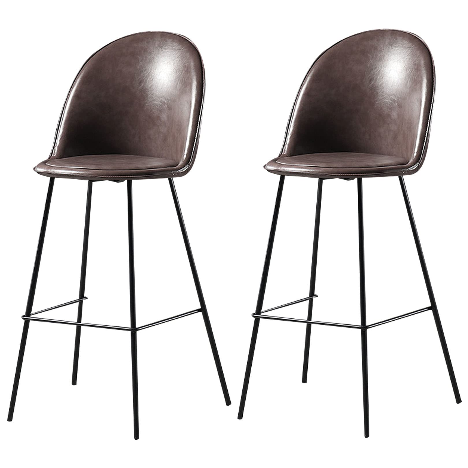 Tabourets de salle à manger luxueux en similicuir résistant