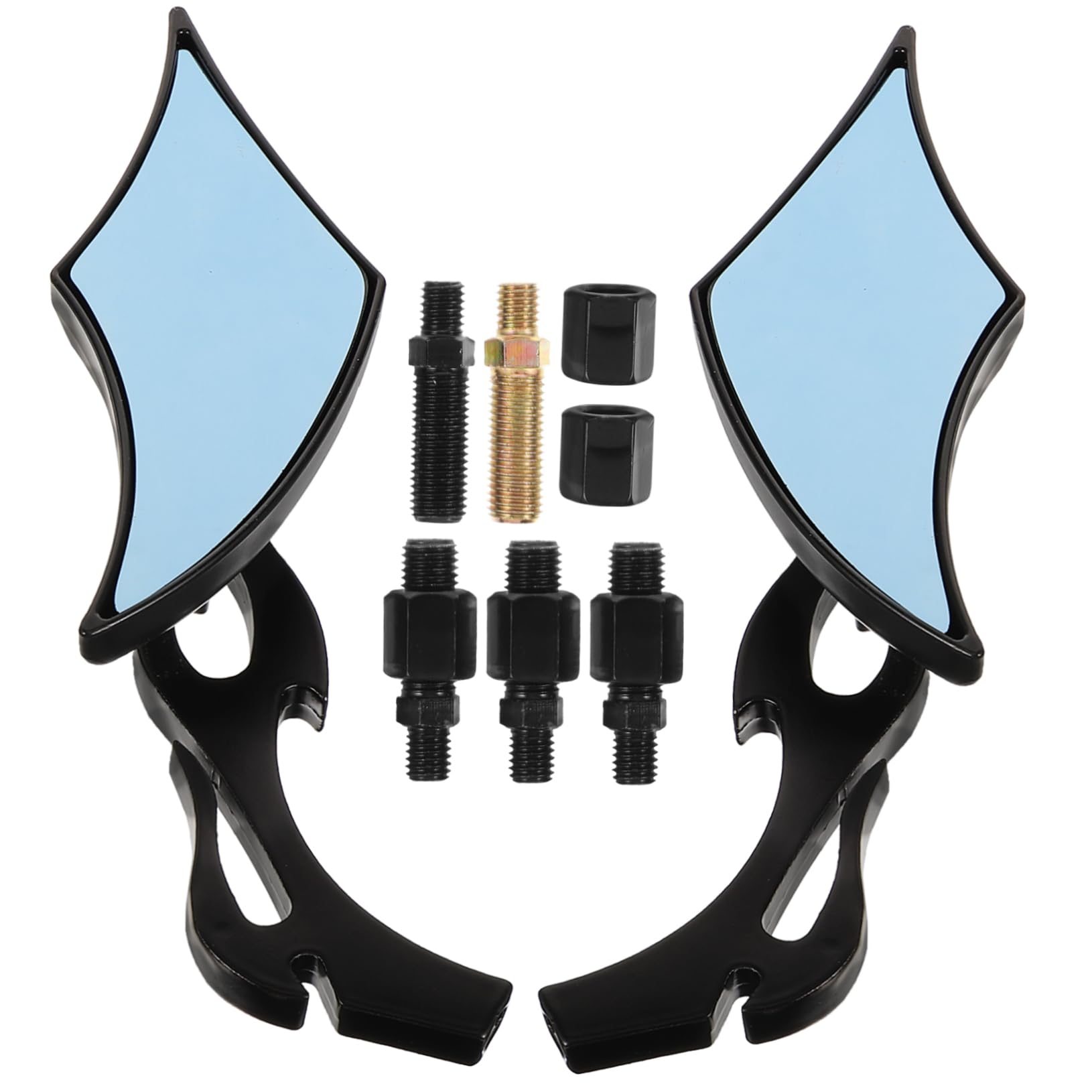 ULTECHNOVO 2 Piezas Espejos Retrovisores para Moto Accesorio para Manillar Retrovisores Ajustables para Scooter para Uso Diario Bicicleta o Moto