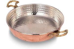 7.9 Inch Hammered Copper Chef Pan