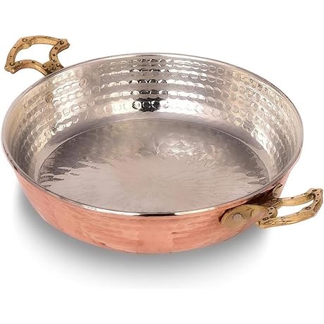 7.9 Inch Hammered Copper Chef Pan