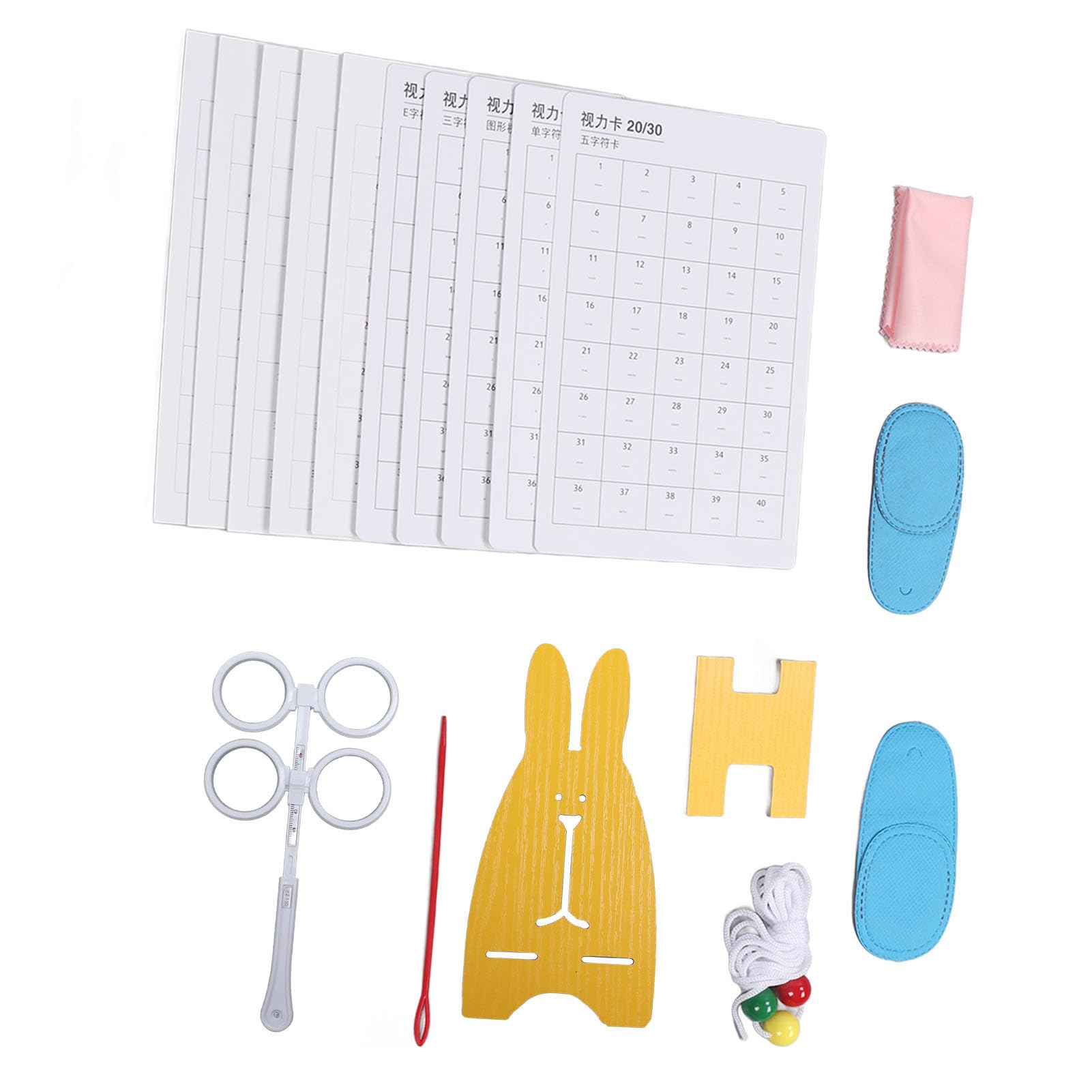 Optical Flip Lens Set, Optical Flipper Adjustable Double Sided High Definition Vision Training Optometry Flip Resin Len for Hospital Near Amblyopia Test Phthalmic Tools