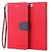 Produktbild Handy 7 Plus Hülle, IPHOX Handyhülle iPhone 8 Plus Lederhülle Schutzhülle Tasche Leder Flip Case Wallet Stylish mit Standfunktion Brieftasche Etui für Apple iPhone 7 Plus Cover (5,5 Zoll) - rot /CP