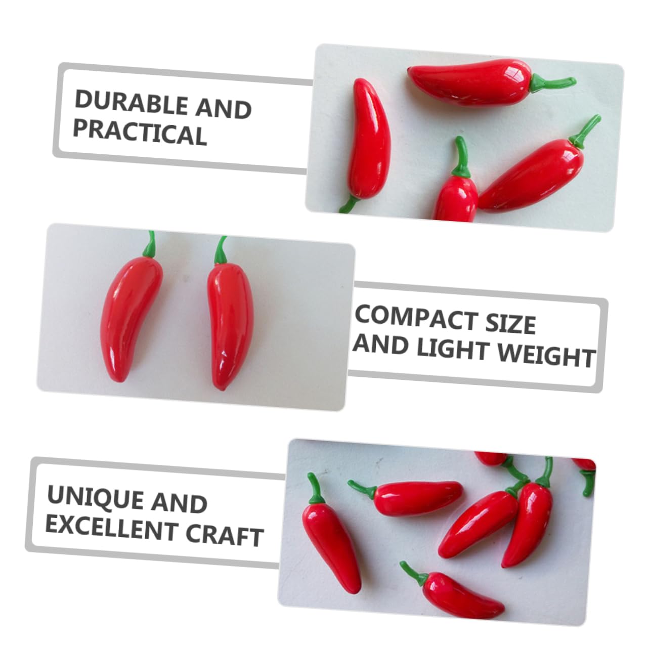 Cabilock 400 Pz artificiale cibo peperoni freschi mini arredamento decorazione di frutta finta peperoni gialli Foto Prop peperoncino simulato decorazione di schiume Schiuma rosso