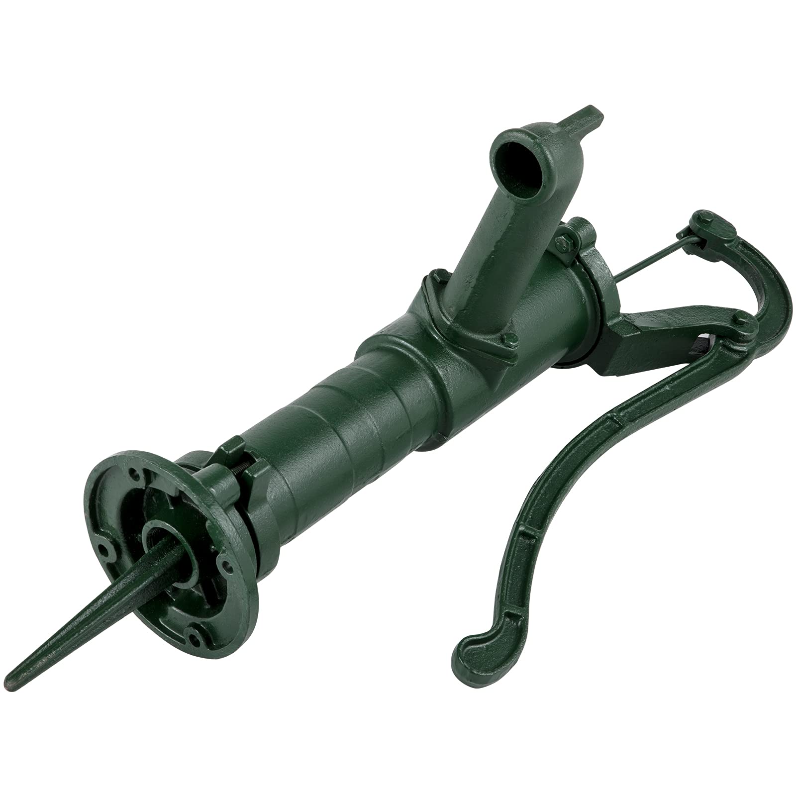 VEVOR Soporte de Bomba Manual de Hierro Fundido 22,86 x 22,86 x 66 cm Soporte para Bomba de Agua de Mano 13,5 kg Estructura Estable Soporte de Bomba de Mano para Jardín con Pintura en Aerosol, Verde