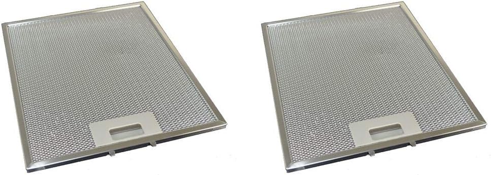 Cooker Hood Metal Grease Filters 258mm x 318mm Pack of 2 compatible with Universal Hoods