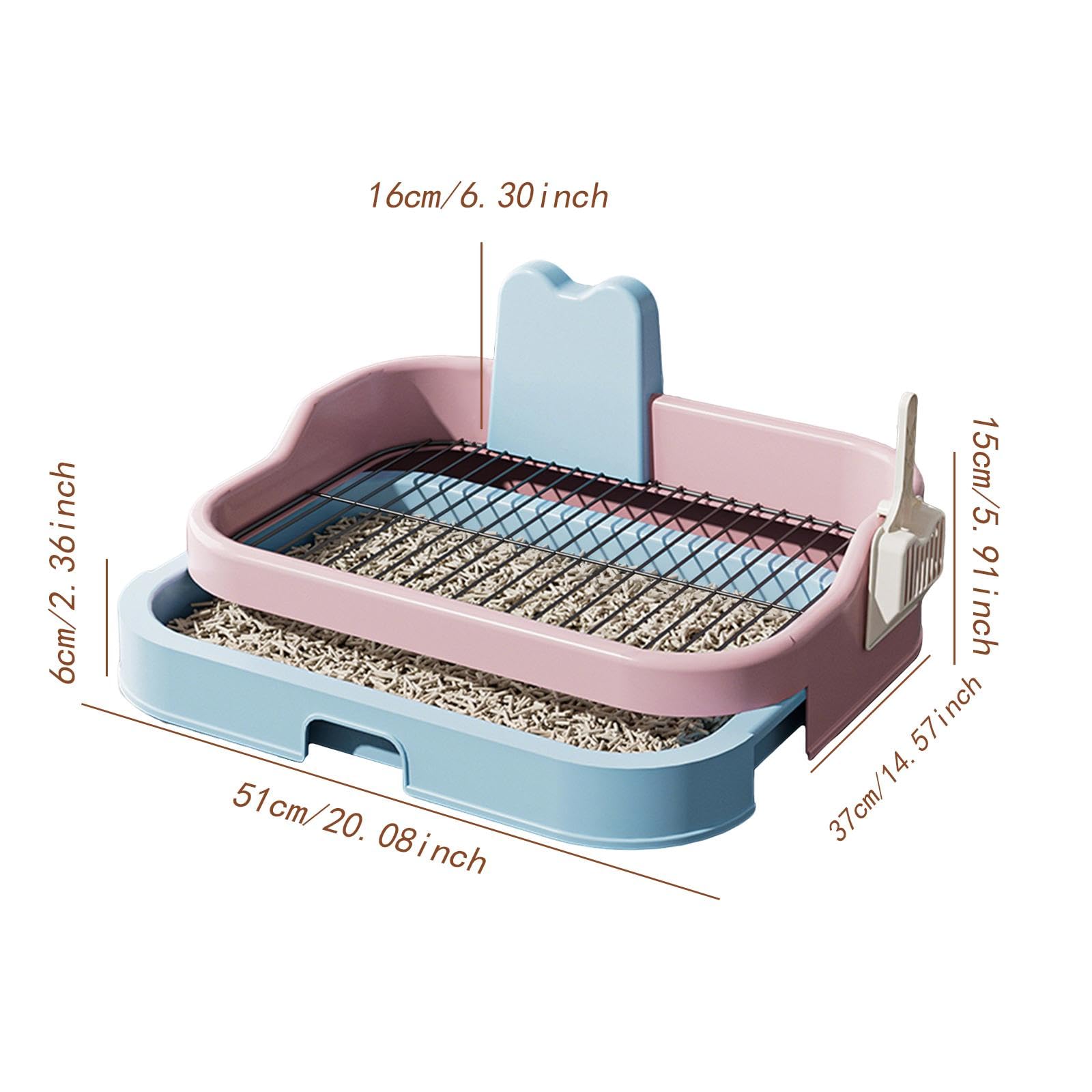 Inodoro para Perros Bandeja Sanitaria Reutilizable con Base Estable Fácil de Limpiar Mantiene Seco El Entorno Adecuado para Casas Pisos Dormitorios I