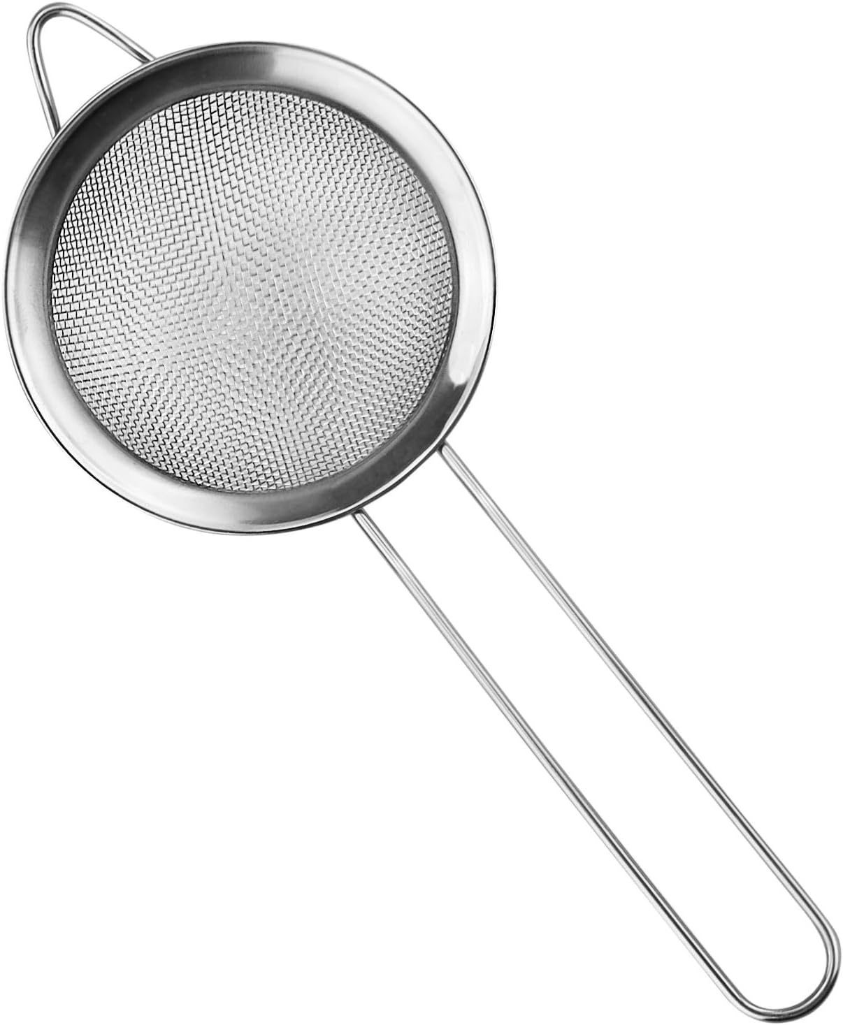 1 Pack Small Stainless Steel Fine Mesh Strainers with Kitchen Hooks,8