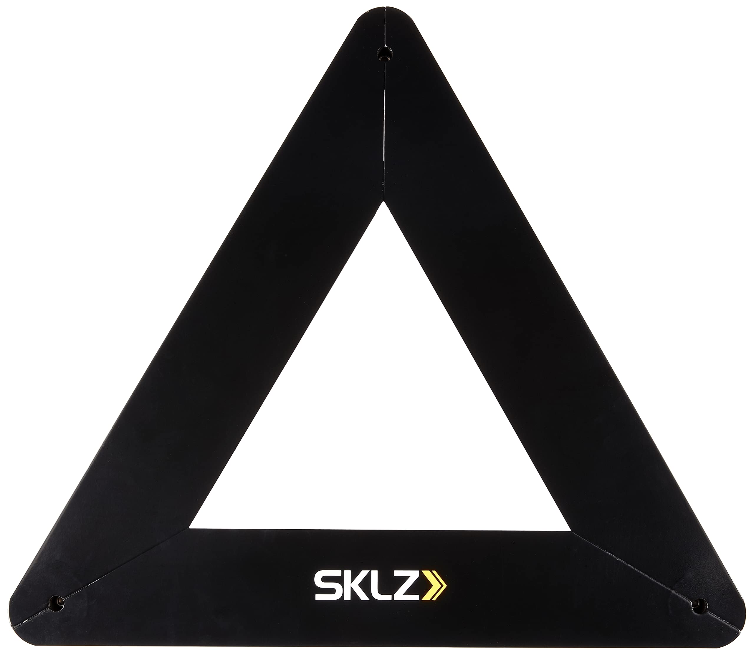 SKLZ Triangolo di Passaggio per Hockey,Struttura in Acciaio Pesante,Migliora Tiri e Passaggi,56 cm per Lato,Adatto per Allenamenti su Ghiaccio,Cemento,Piastrelle,e Pannelli di Tiro - Nero