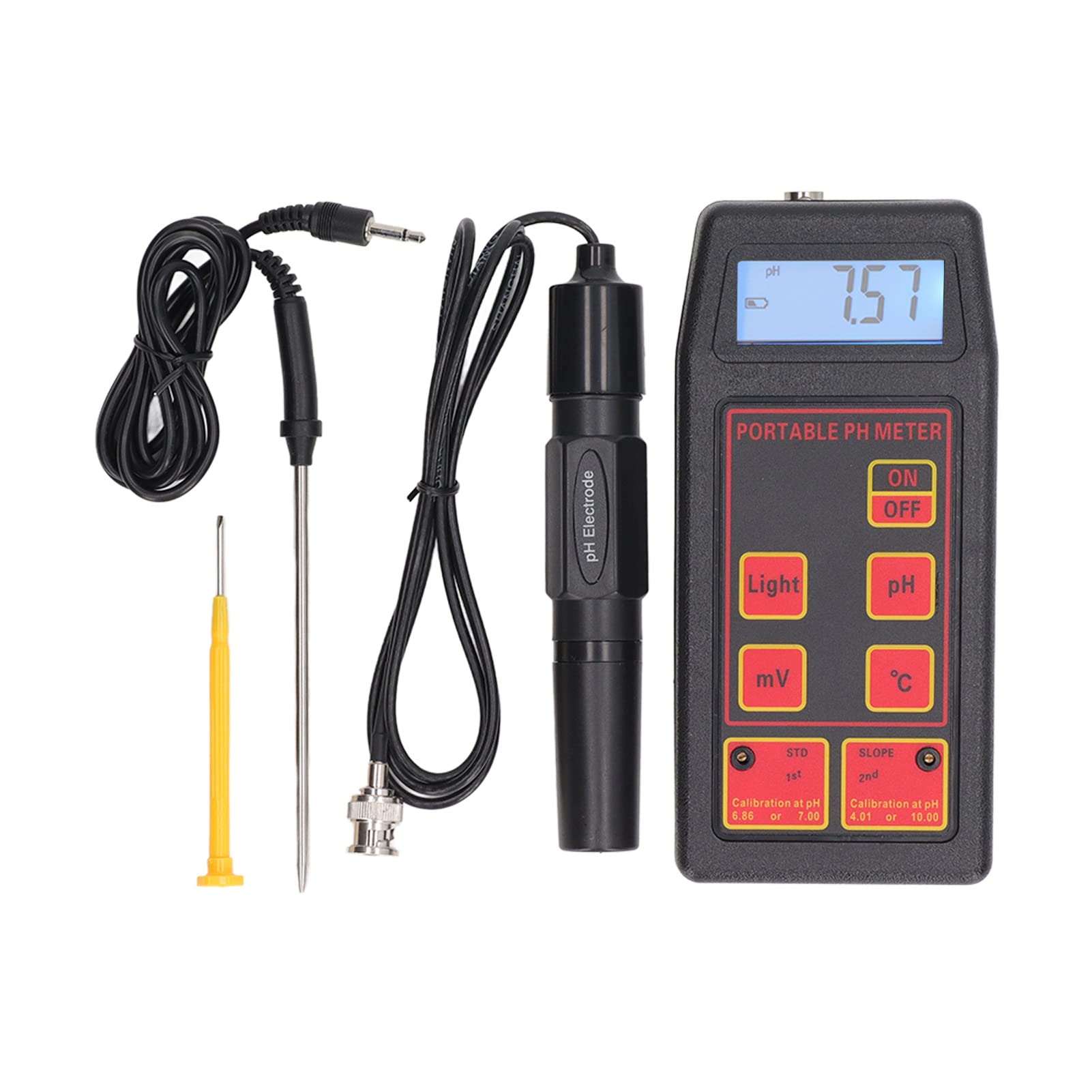 Medidor de PH de Agua ABS, Tester de Calidad de Agua con 4