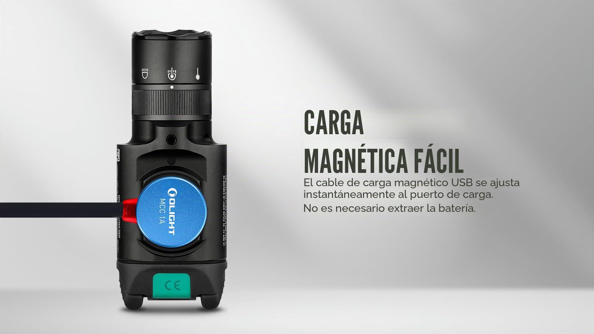 OLIGHT Baldr Pro R 1350LM 200M Linterna Lámpara Luz Recargable USB | con LED Luz Blanco Compatible Batería Incorporada para Actividades Deportivas Negro
