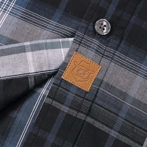 Image of Dubinik Mens Short Sleeve Button Down Shirts Soft Breathable Summer Vintage Regular Fit Lightweight Men's Casual Shirt