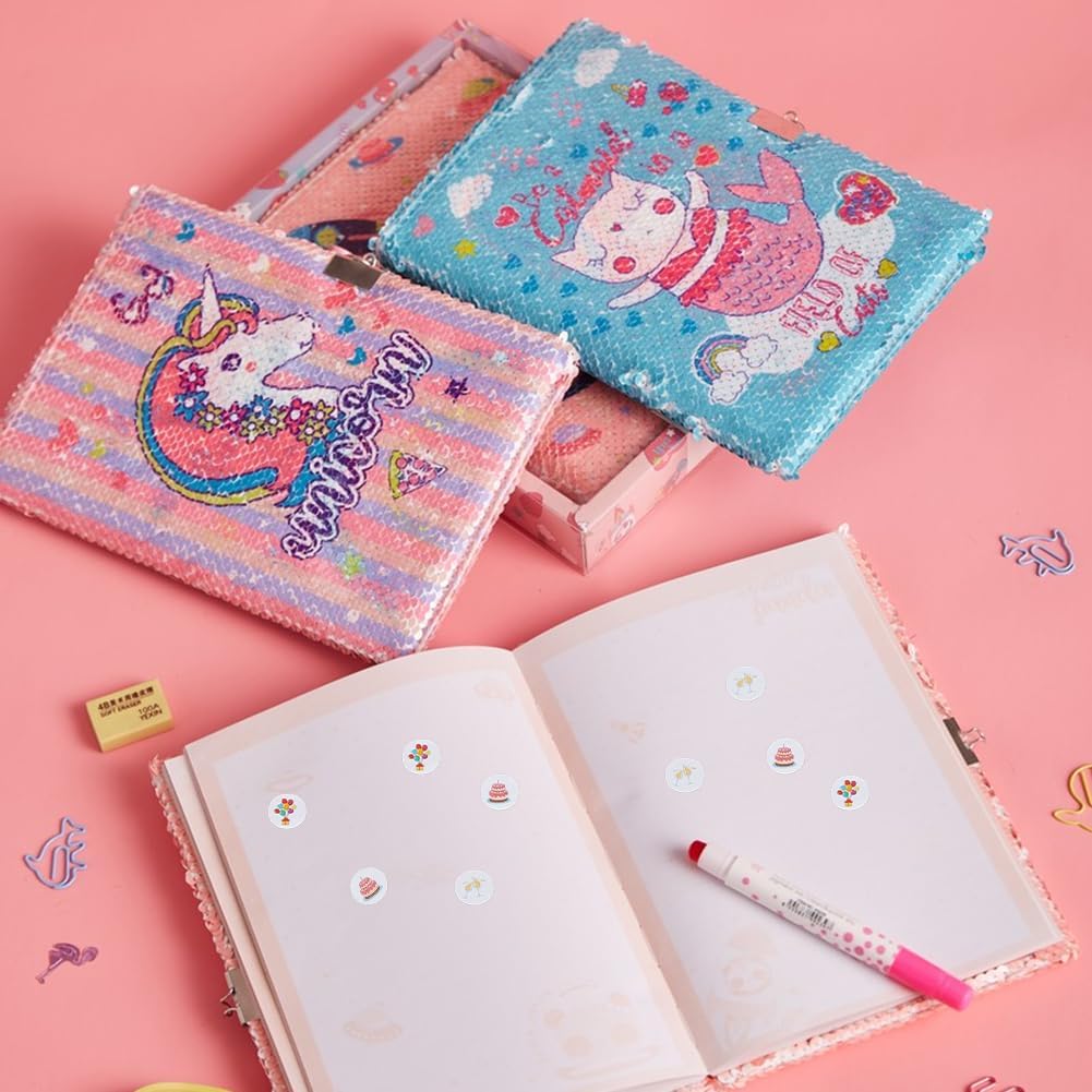 SUPERFINDINGS 20 Sheeet Birthday Planner Stickers Planner Crafting Paper Stickers Cute Aesthetic Sticker Cake Celebration Reminder Party Sticker for Calendar Waterproof Laptop Photo Albums - Image 6