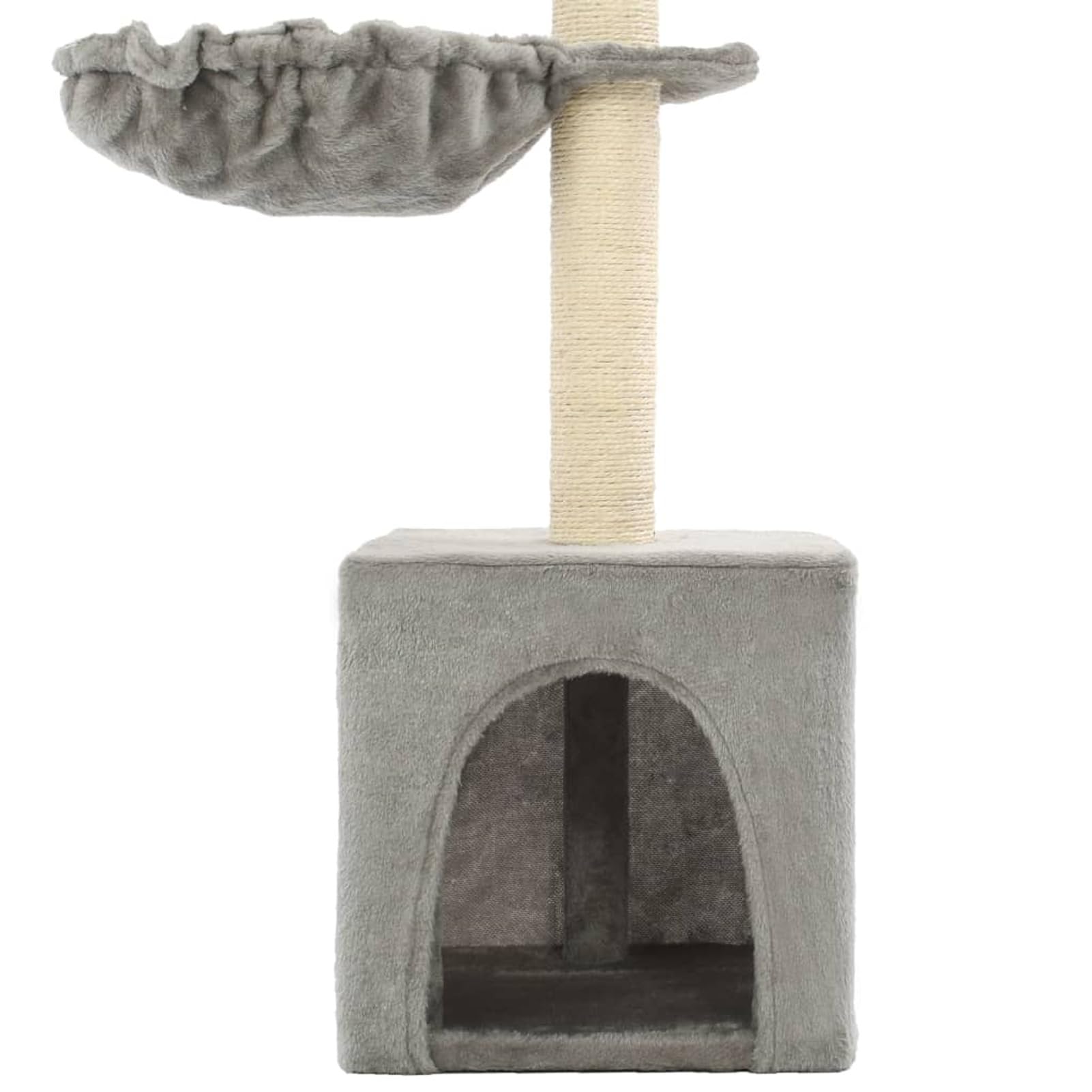 Homgoday Tiragraffi per gatti con tiragraffi in sisal, 105 cm, grigio, torre tiragraffi, casa multilivello per gatti, centro attività per gatti, animali e articoli per animali domestici