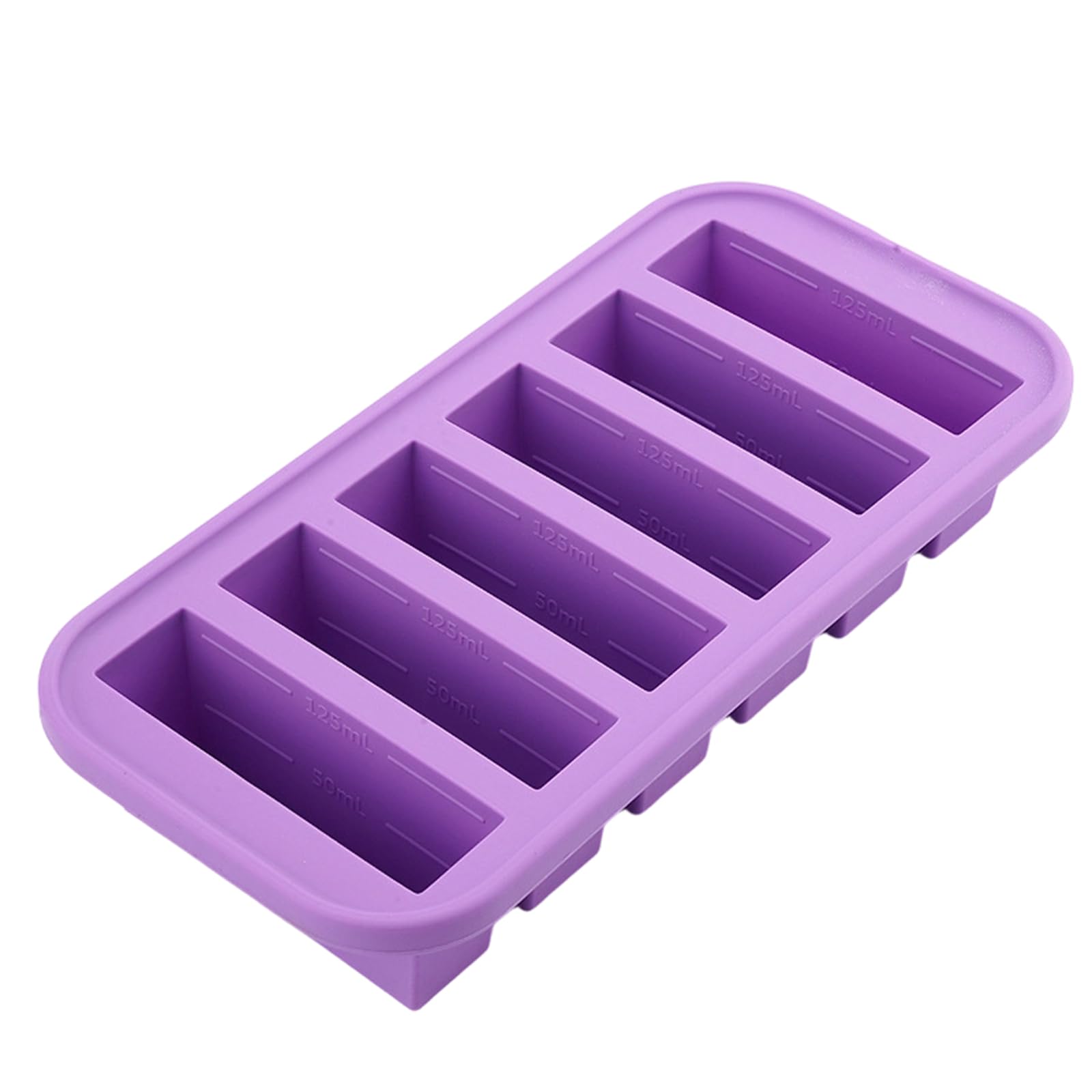 MALSSE Of 1 Silicone Freezers Molds with Lid for Ice Cubes Juices and Food Storage Space Saving Kitchen Essential Ice Block Tray with Cover