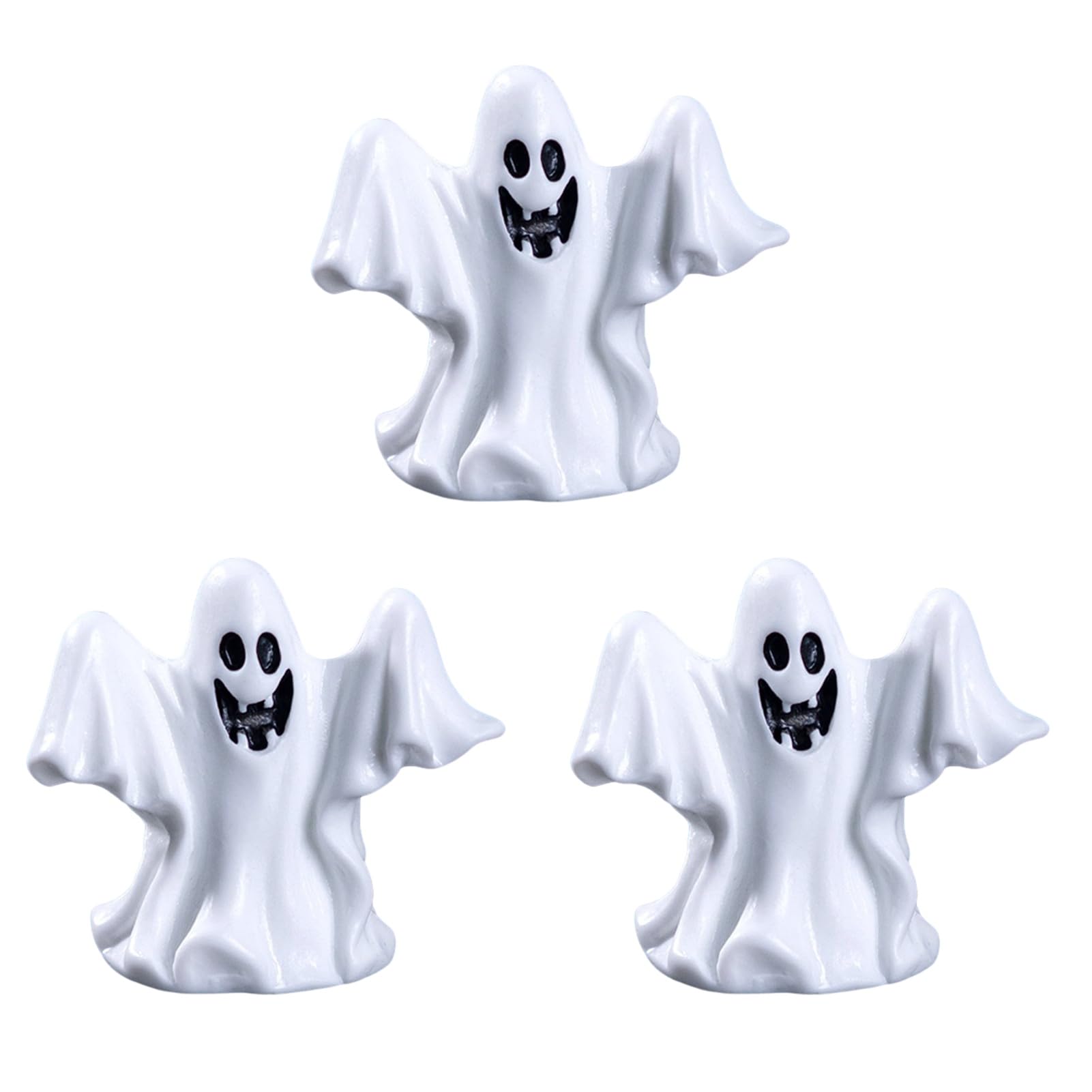 Pasisuu Halloween Figurine – Miniature Resin Halloween Figurine Set for DIY Micro Landscape, Potted Plants, Cake Topper & Tabletop DecorG 3pcs