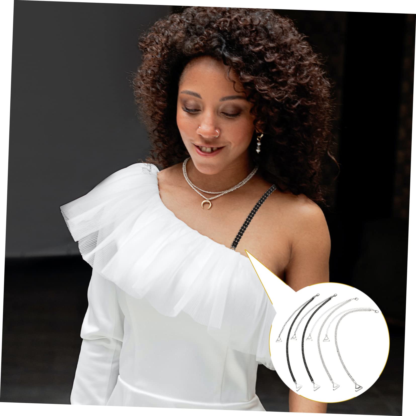GALPADA 8pares Adjustable Straps for Women Anti- Shoulder Straps for Removable Bras Elegant and Design