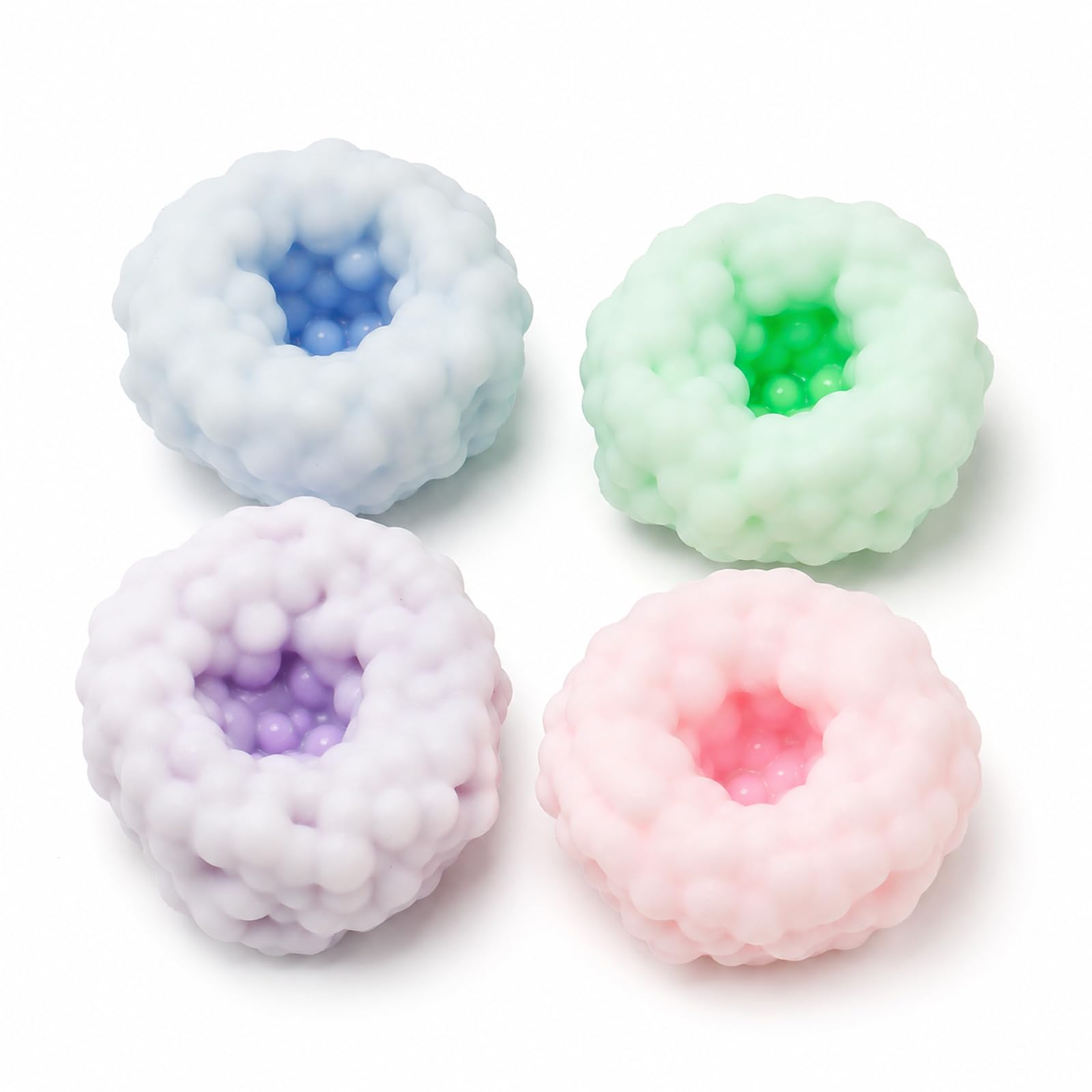 4 Pcs Squishy Stress Ball,Crunchy Noisy Stress Balls,Sand Squishy Balls