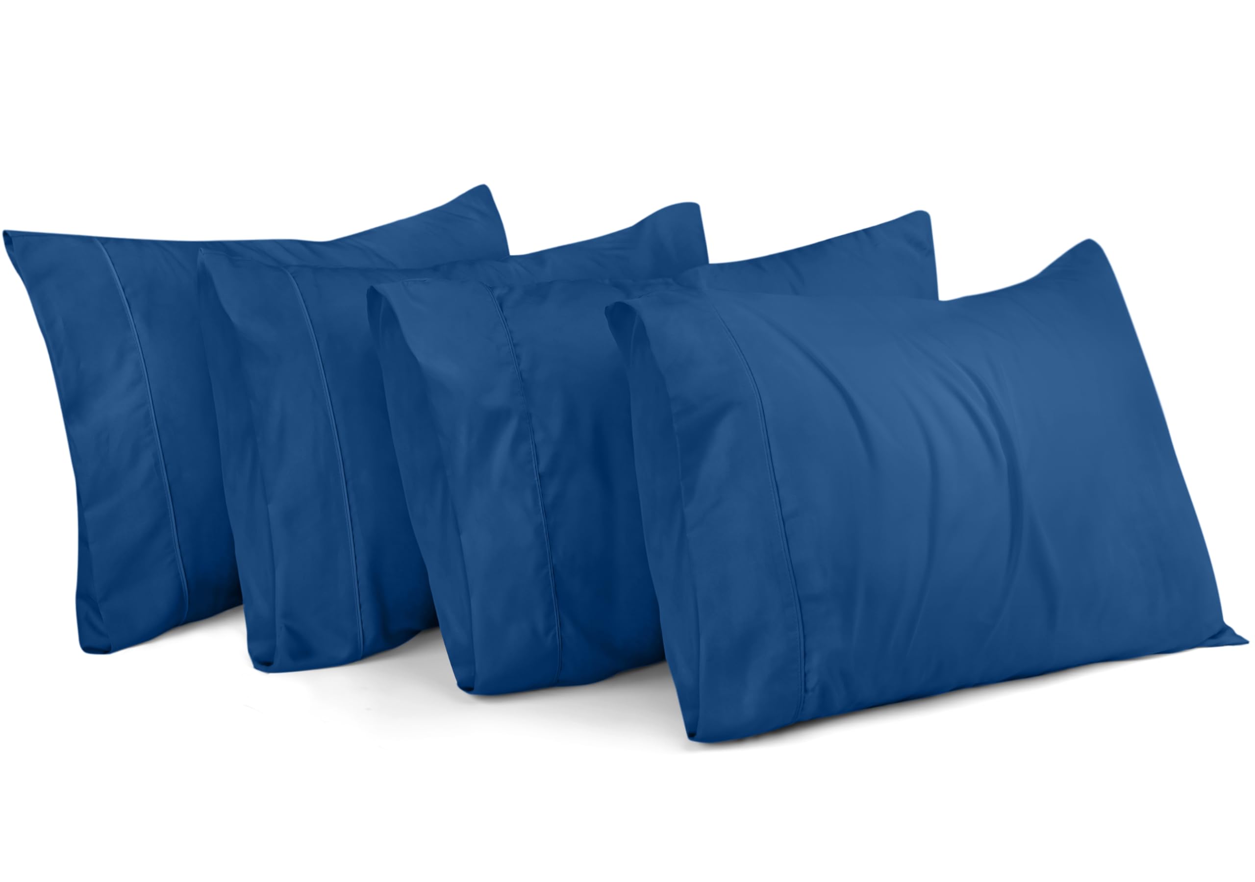 Utopia Bedding Queen Pillow Cases - 4 Pack - Envelope Closure - Soft Brushed Microfiber Fabric - Shrinkage and Fade Resistant Pillow Covers Queen Size 20 X 30 Inches (Dusk Blue)