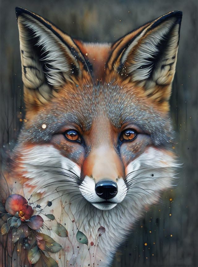 Portrait d'un animal sur toile premium SERENDIPITP 58 x 90 cm, art mural aux détails saisissants