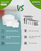 Vista 3 de Bolsa de almacenamiento de silicona reutilizable, paquete de 6 bolsas de bolsillo, aperitivos y sándwich, bolsas de silicona duraderas