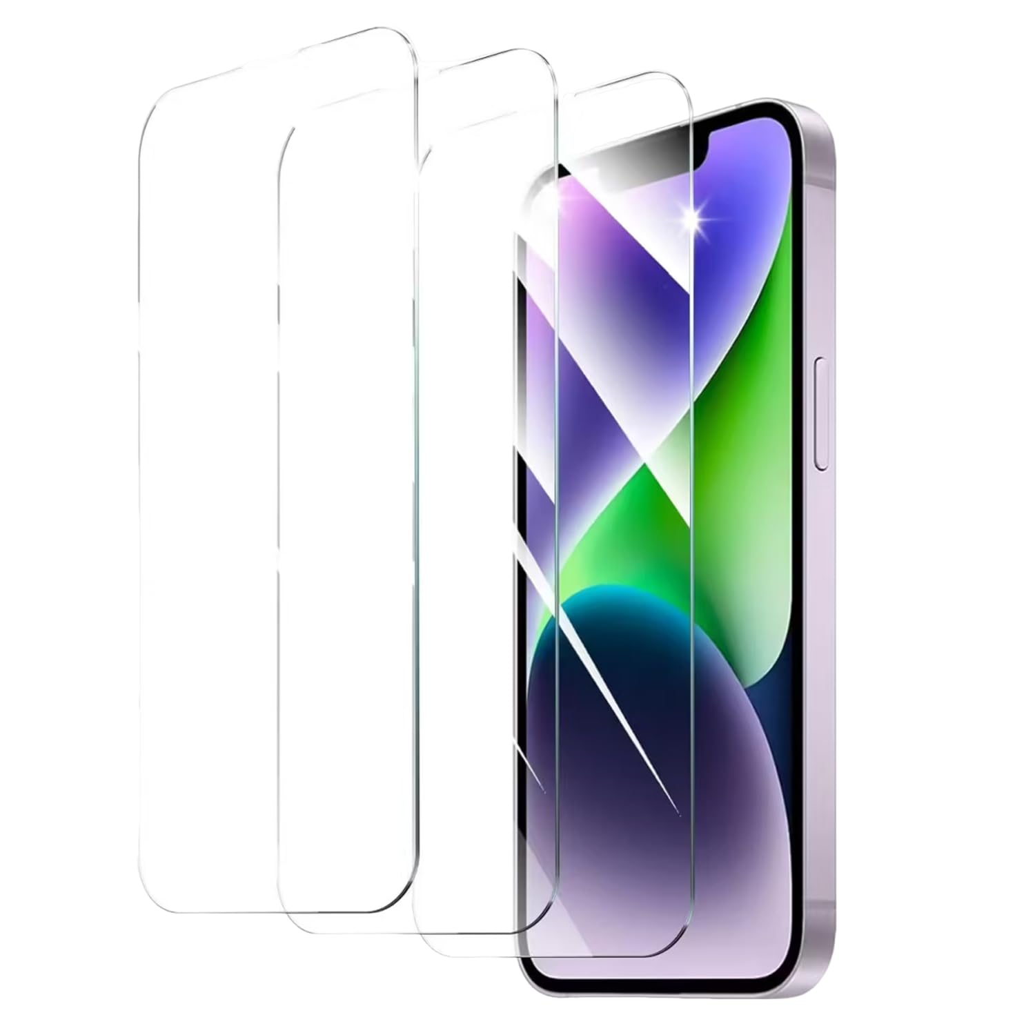 3 Piezas Protector Pantalla para iPhone 14 Plus, iPhone 13 Pro Max, Film Pantalla Cristal Vidrio Templado HD Clara Antiarañazos Antihuellas Sin Burbujas Dureza 9H 6,7 Pulgadas Transparente Resistente