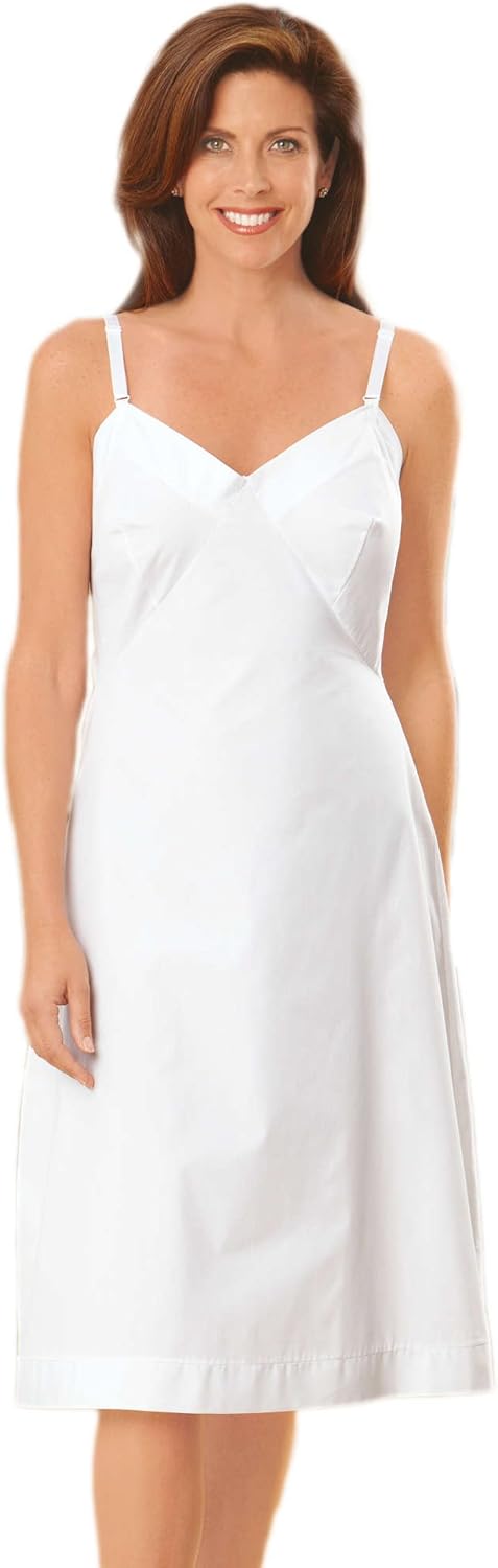 Velrose Lingerie Cotton Full Slips 24" Style 1137