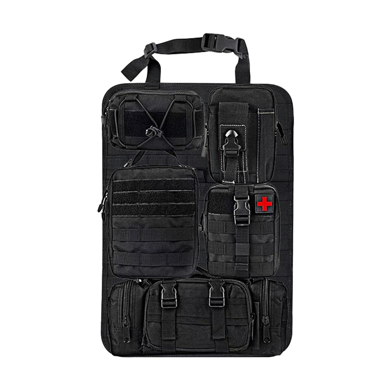 Organizzatore di auto dietro sedile, organizzatore di auto sul sedile | Tasche multi-storage in nylon 600D, da viaggio con cinturino regolabile per auto busine