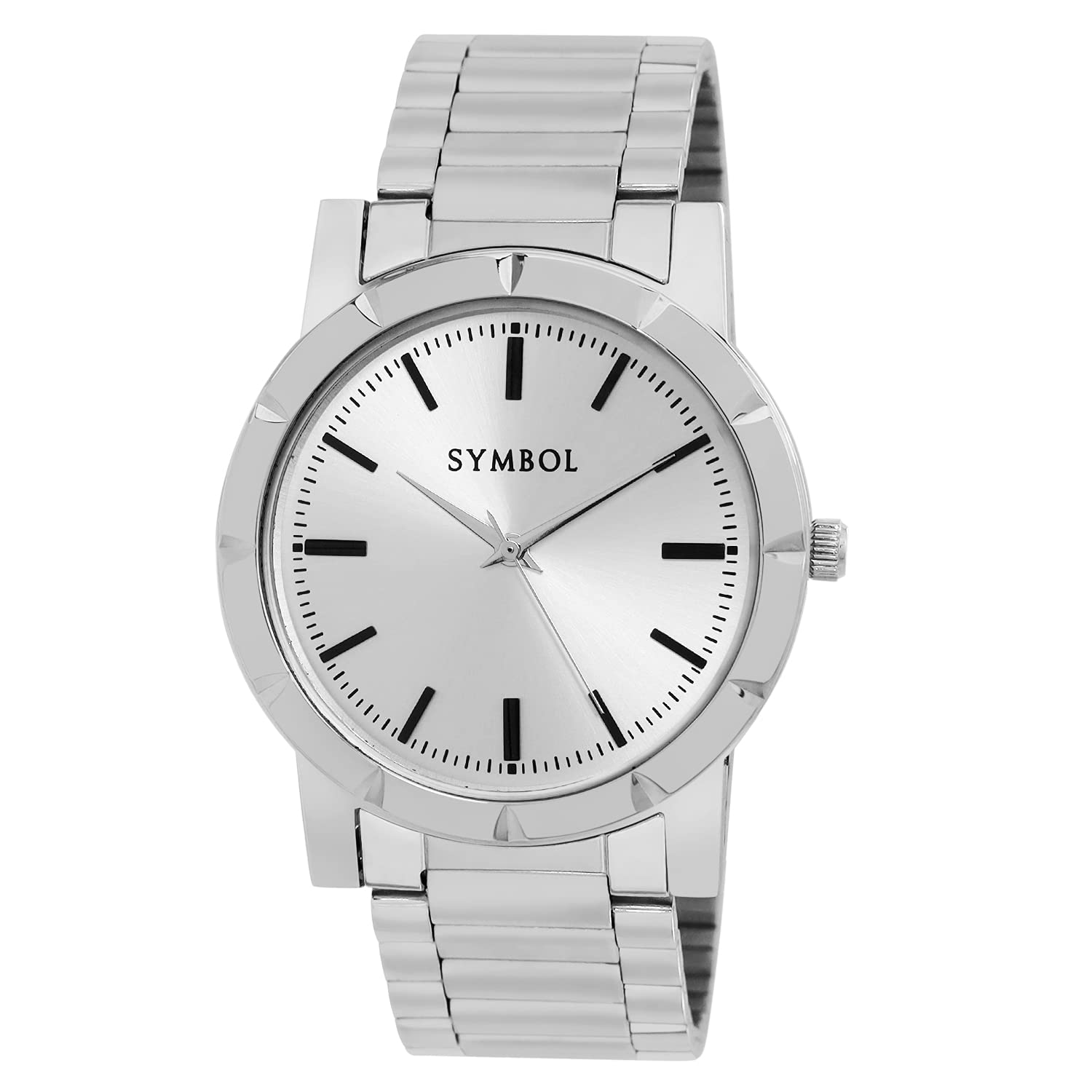 Amazon Brand - Symbol Men Brass Spring-Summer21 Analog Silver Dial Watch-Az-Sym-Ss21B-24B, Band Color-Silver (B0917185YL) Amazon Price History, Amazon Price Tracker