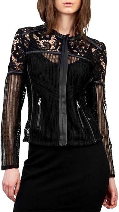 black see through jacket