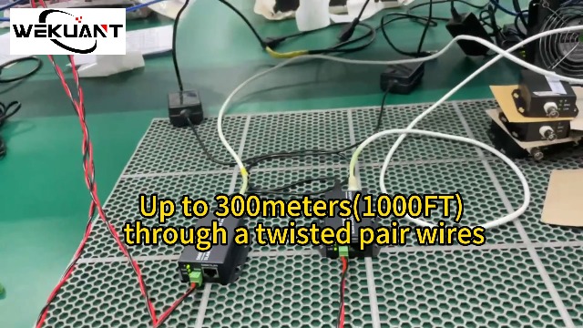 Image of IP Ethernet Over Twisted Pair Extenders up to 300M(1000FT),Ethernet Over RJ45 Cat5 /6 Network Cable up to 500M (1650FT) for HD Network IP Cameras 2 Pack
