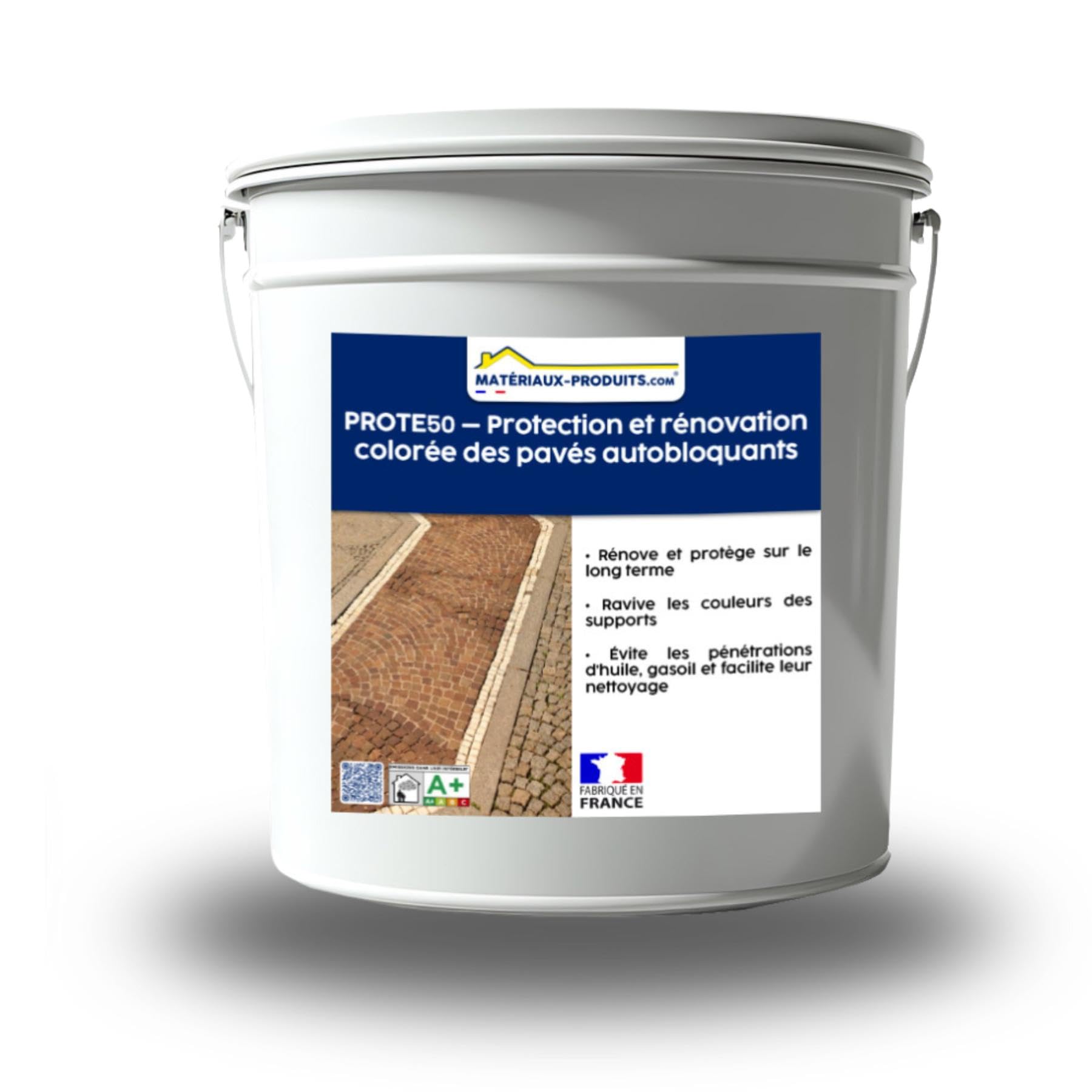 MATPRO Protection et rénovation colorée des pavés autobloquants 7.5 L Gris