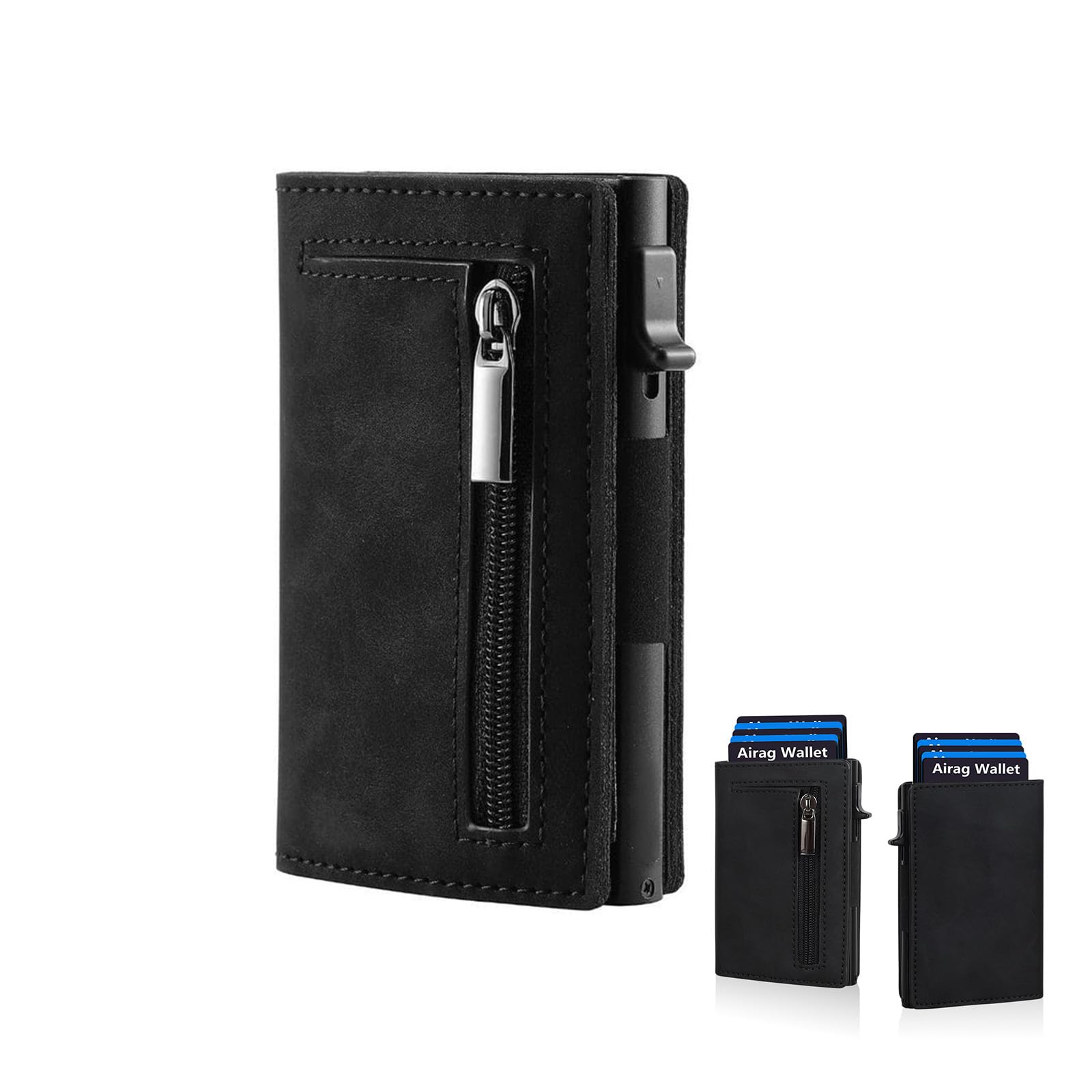 Corval Wallet 2.0 Homme, Porte Carte Bancaire avec Compartiment à Billets et Poche à Monnaie, Extensible - Portefeuille Homme et Femme