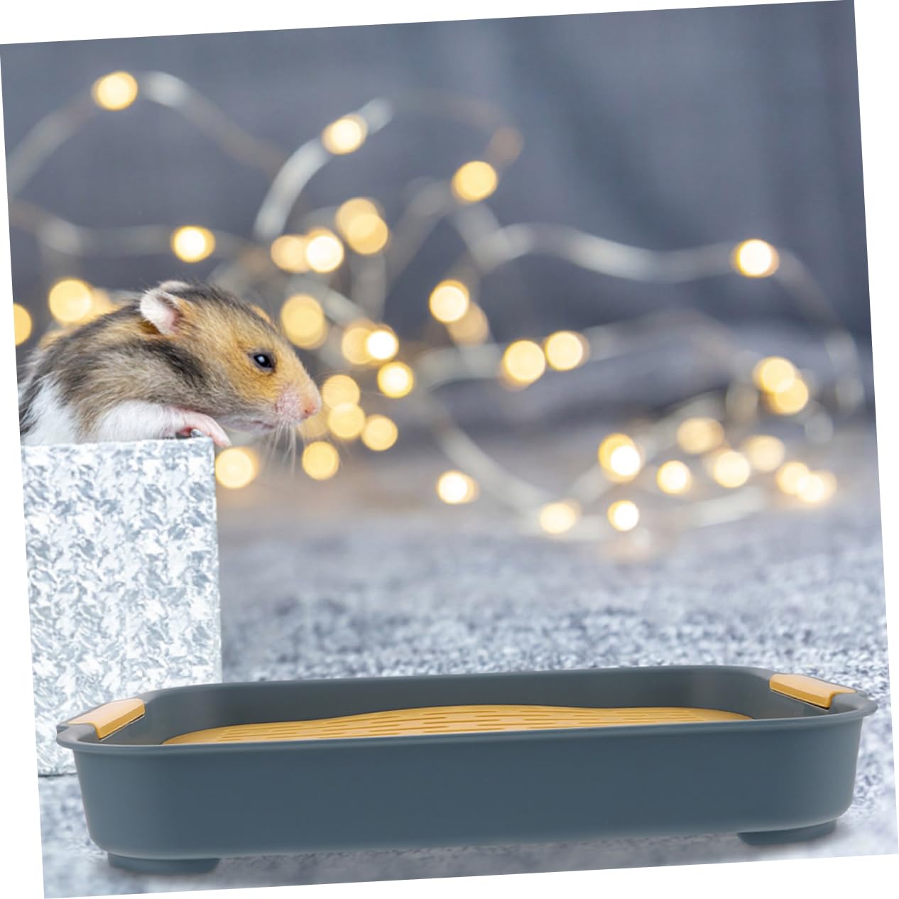 BESPORTBLE 6pezzi Vasca per Lettiera per Conigli e Piccoli Animali Design Compatto e Spazioso per Addestramento Toilette di Coniglietti Porcellini e Criceti Materiale Resistente