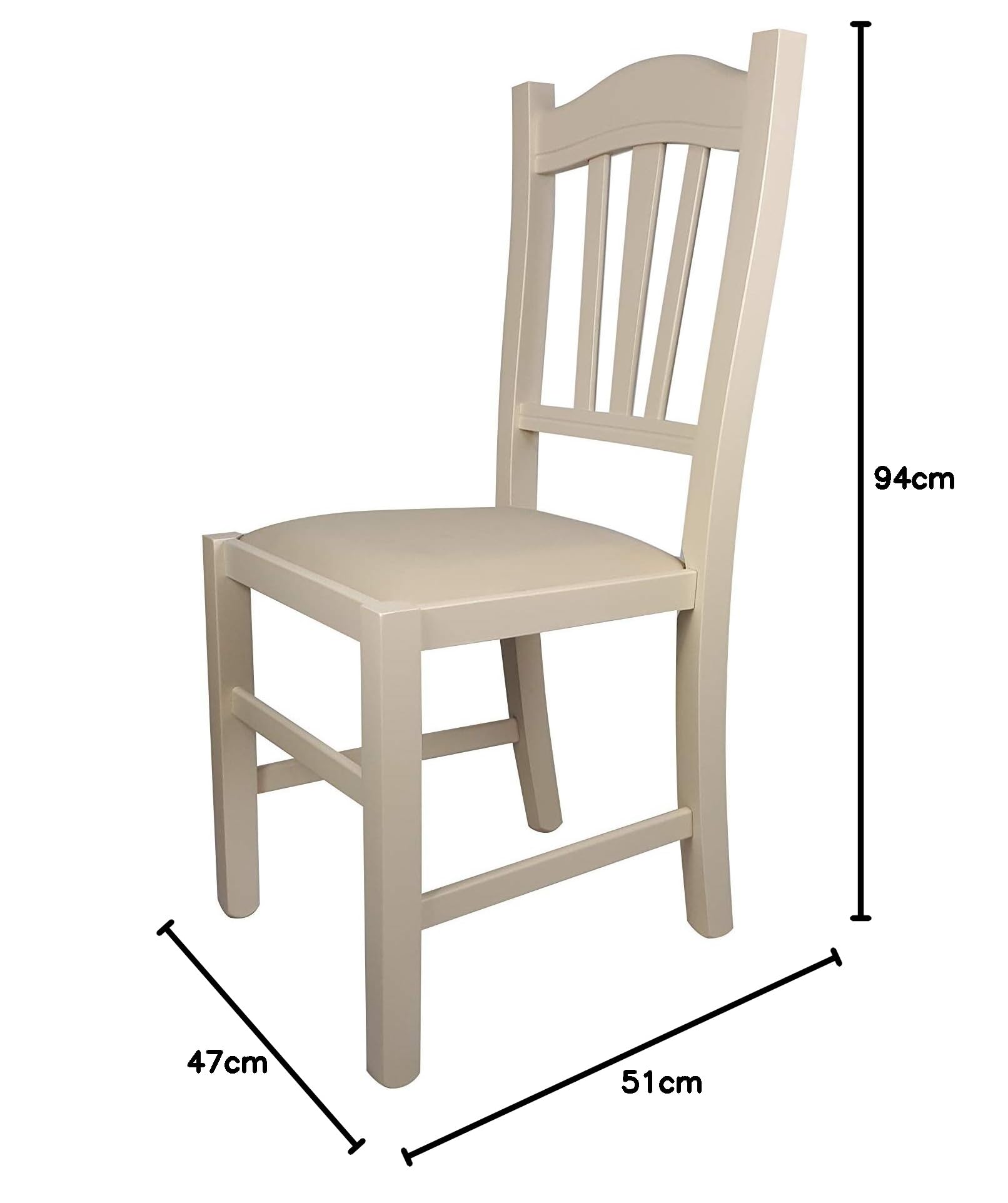 Sedia Silvana In Legno Massello - Made In Italy, Seduta Imbottita, Per Casa E Ristoranti - Foto 9