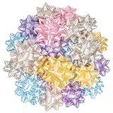 MAYPLUSS Easter Gift Bow Assortment (24 Bows), Perfect for Birthday, Holiday, Party Favors Decoratio