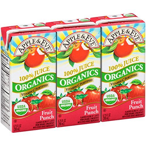 Apple & Eve Organic Juice, Fruit Punch, 3 Count, Pack of 9