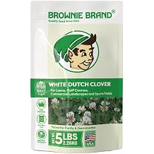 Brownie Brand White Dutch Clover Seed Clover Seeds for Lawns, Ground Cover, Pastures, Food Plots, Erosion Control & Lawn Alternative, Drought Tolerant Perennial in USDA Zones 310 10 pounds