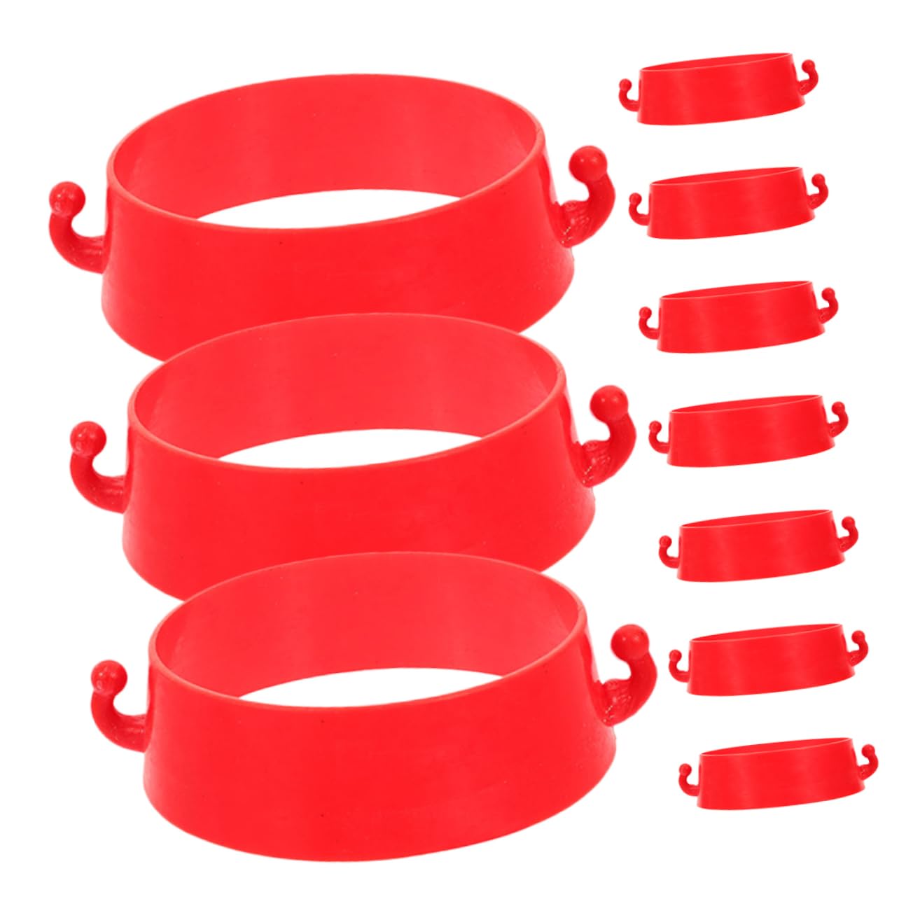 Mipcase Versatile Traffic Cone Connectors 10pcs Chain Connectors Kit Safety Cone Accessories for Construction
